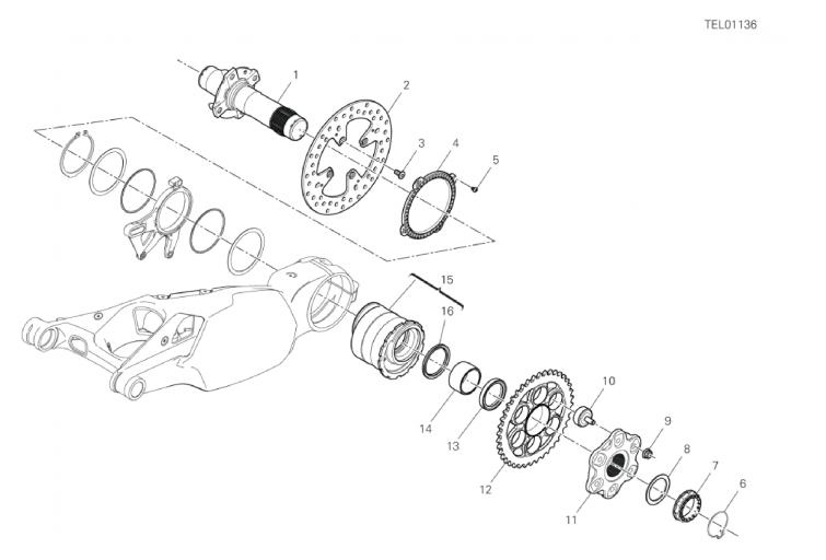 29B REAR WHEEL SPINDLE (26/46)