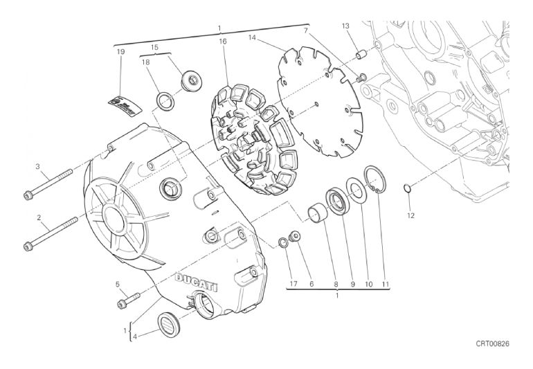 005 CLUTCH COVER (4/18)