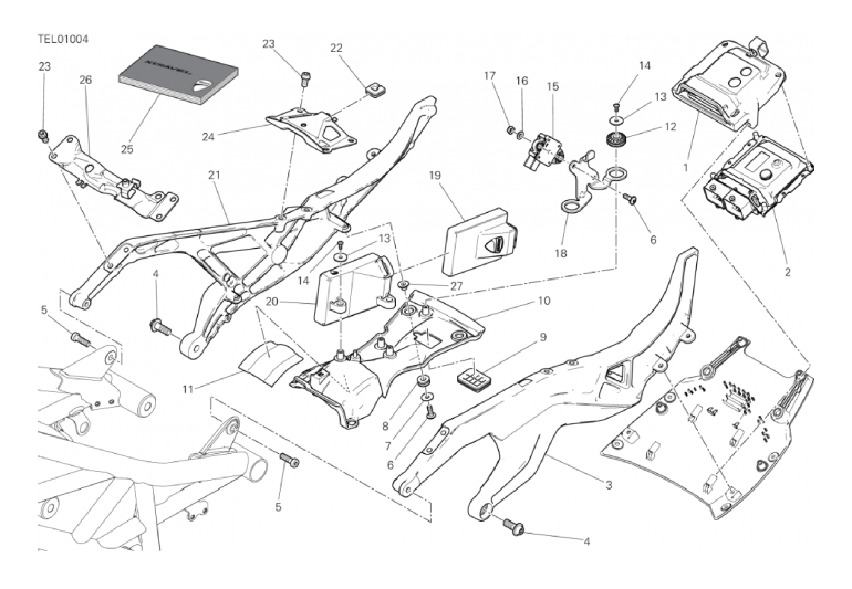 027 REAR FRAME COMP. (10/27)