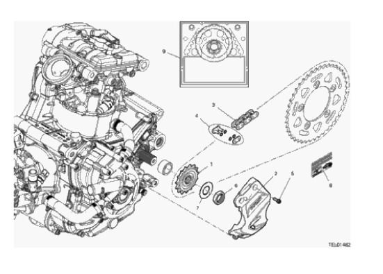 16A FRONT SPROCKET - CHAIN (2/38)