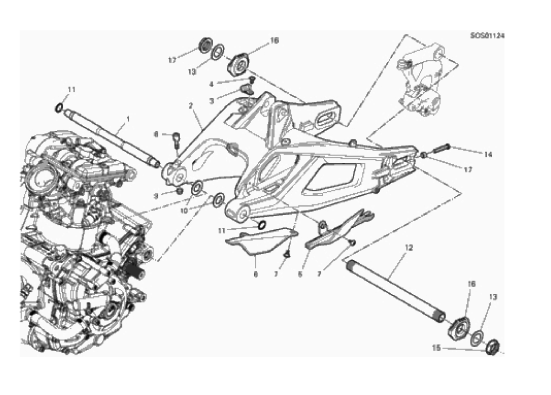 18A REAR SWINGING ARM (5/38)