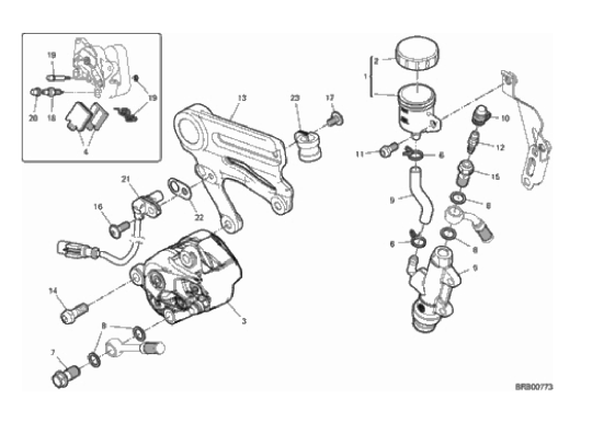 19D REAR BRAKE SYSTEM (9/38)