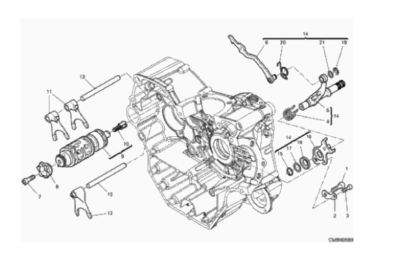 02A SHIFT CAM - FORK (1/16)