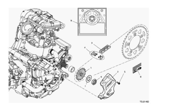 16A FRONT SPROCKET - CHAIN (2/38)