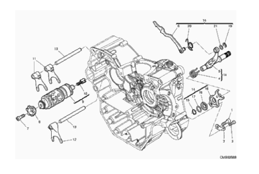 02A SHIFT CAM - FORK (1/16)