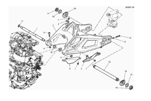 18A REAR SWINGING ARM (5/37)