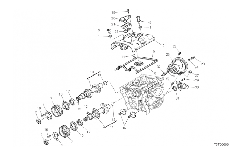 13A VERTICAL CYLINDER HEAD - TIMING (17/18)