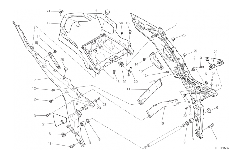 027 REAR FRAME COMP. (8/30)