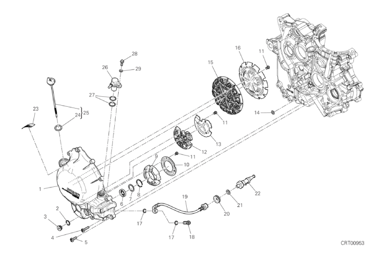 04A CLUTCH COVER (4/15)