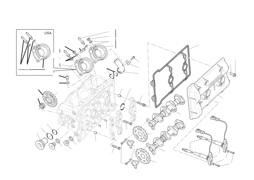 Horizontal cylinder head - timing