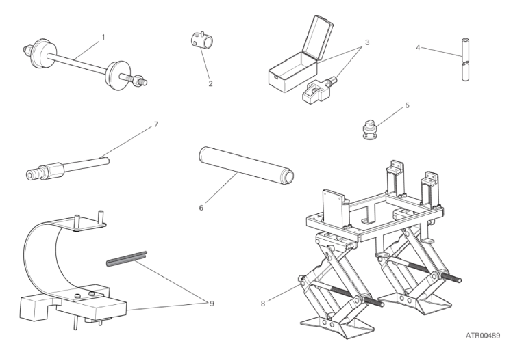 01C WORKSHOP SERVICE TOOLS, FRAME (3/3)