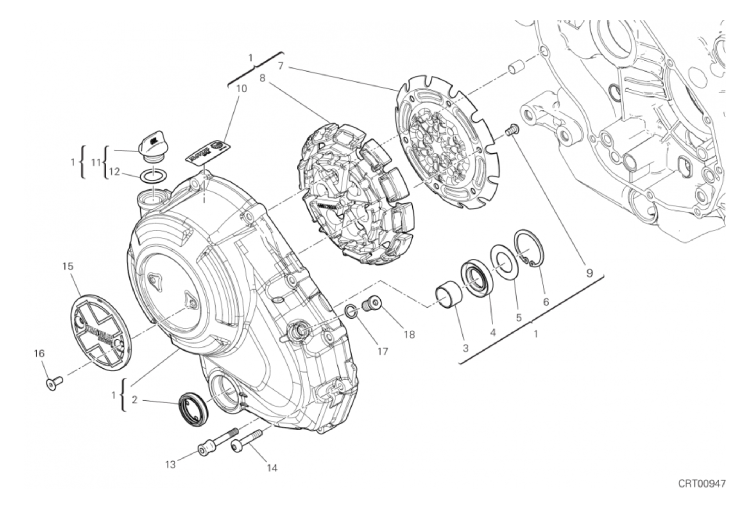 04A CLUTCH COVER (4/17)