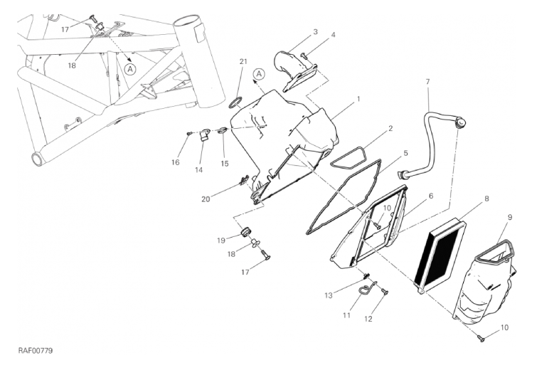 35A AIR INTAKE - OIL BREATHER (27/33)