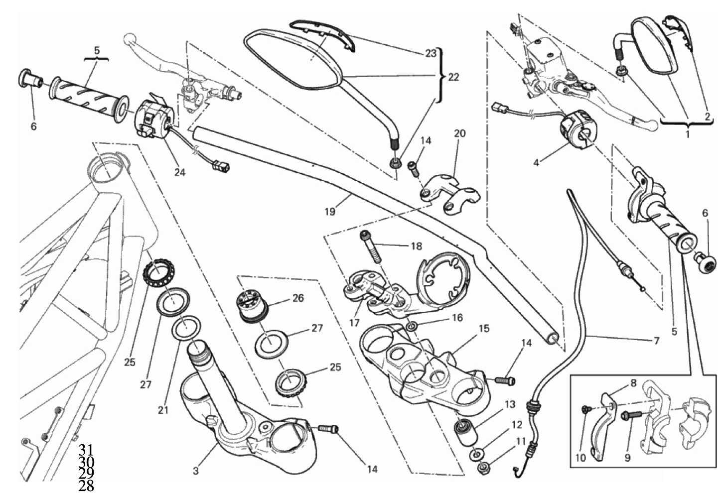 HANDLEBAR AND CONTROLS