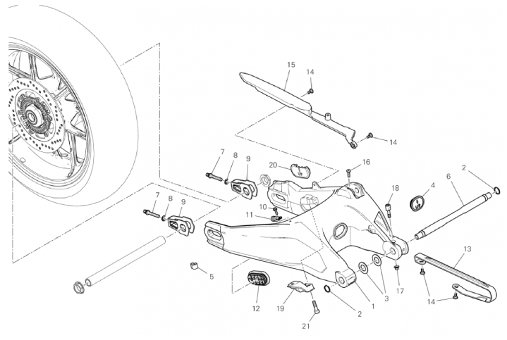 REAR SWINGING ARM 