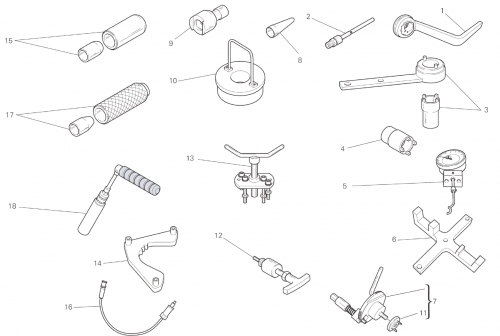 WORKSHOP SERVICE TOOLS, ENGINE