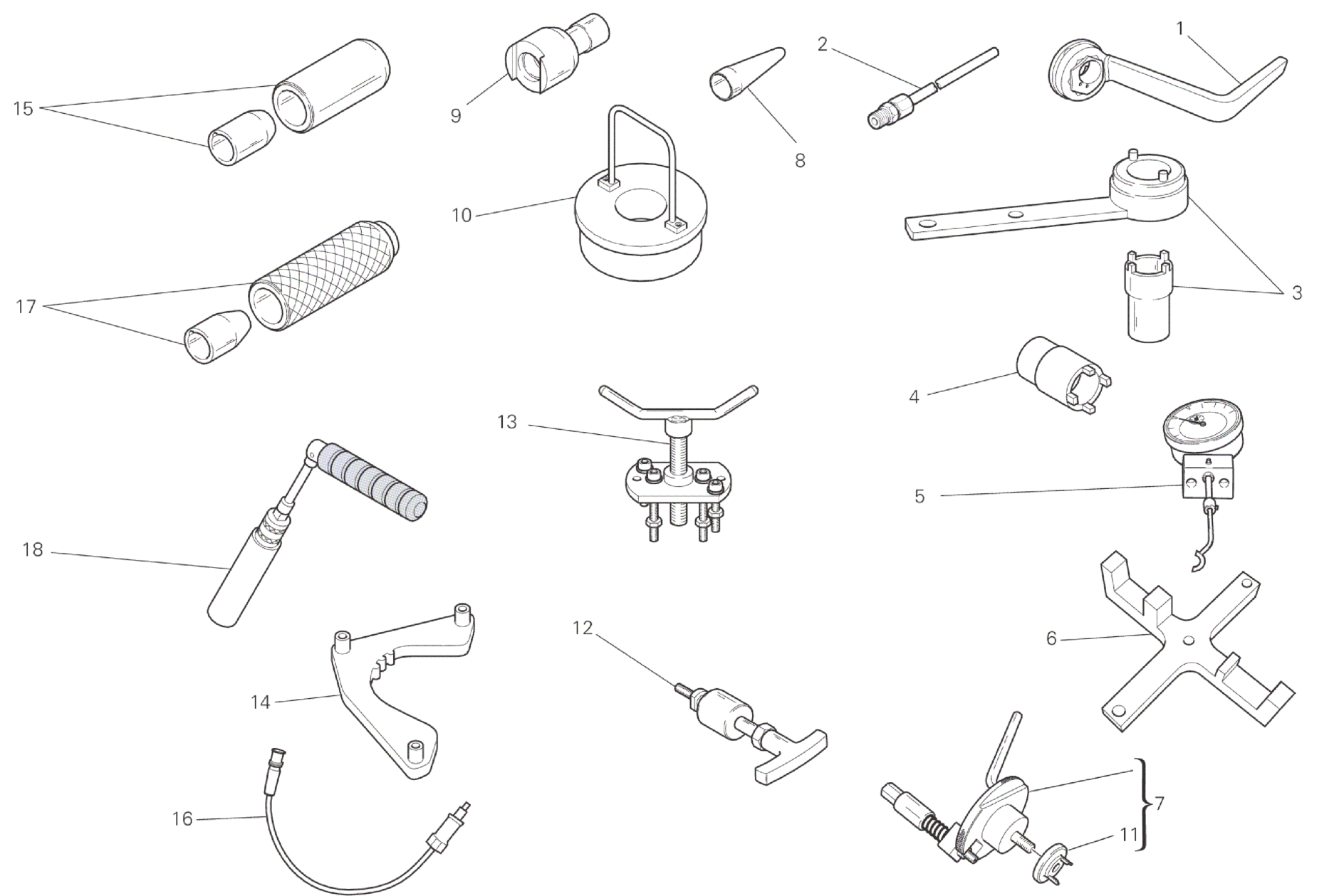 WORKSHOP SERVICE TOOLS, ENGINE