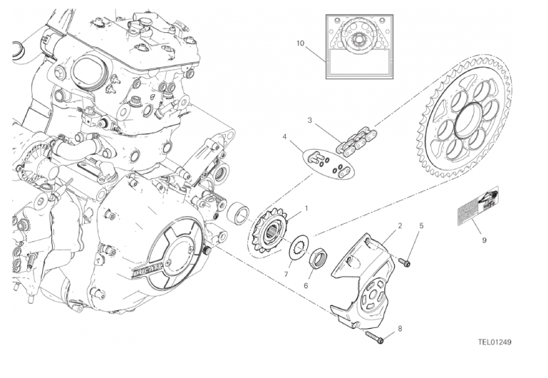 16A FRONT SPROCKET - CHAIN (2/44)