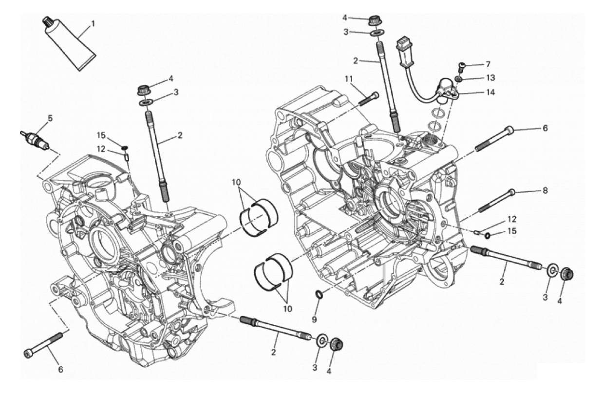 HALF-CRANKCASES PAIR 