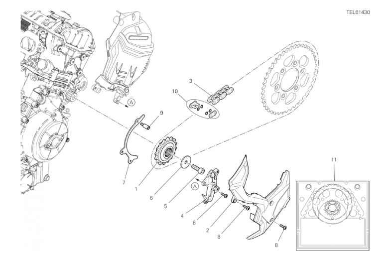 17A FRONT SPROCKET - CHAIN (2/54)