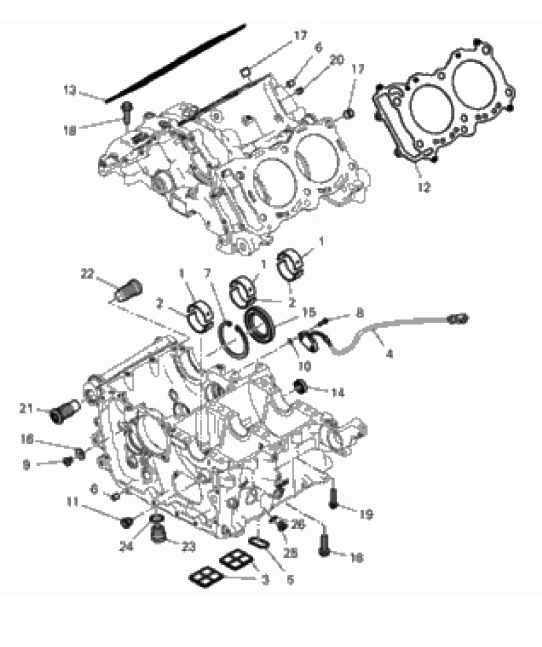 HALF-CRANKCASES PAIR 