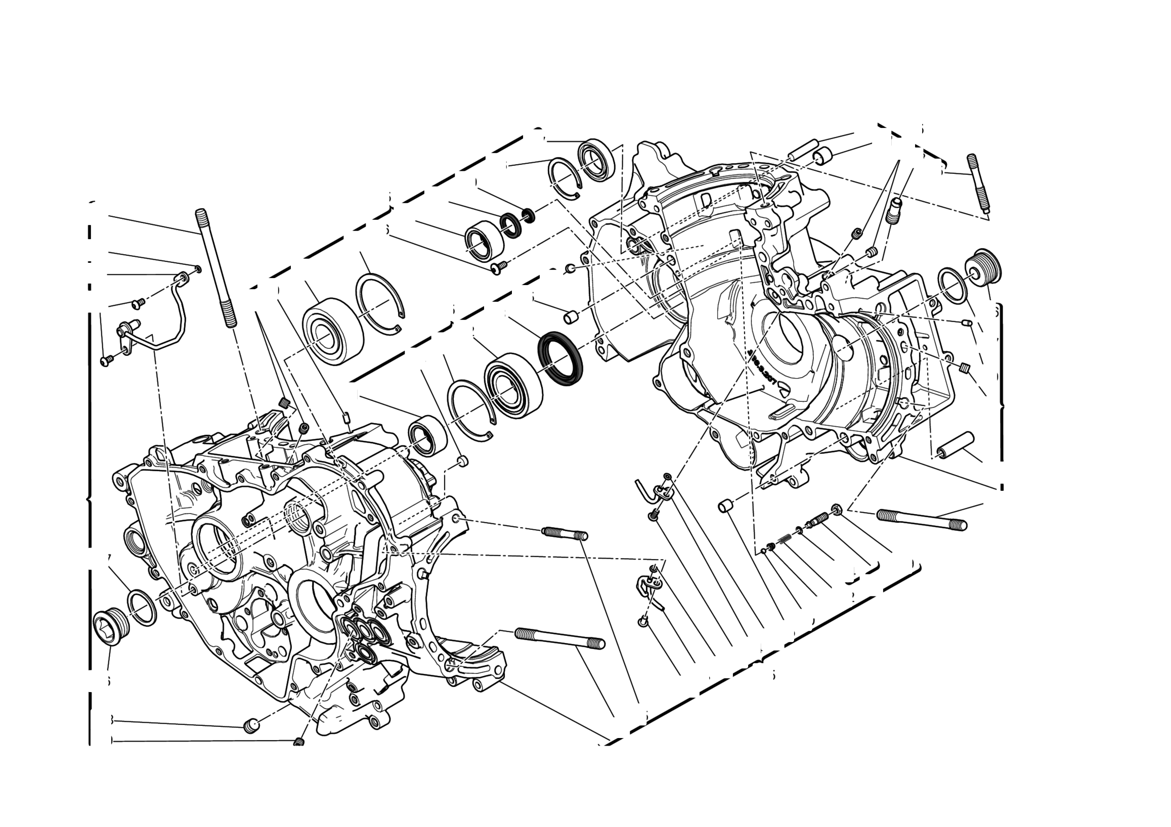 HALF-CRANKCASES PAIR 