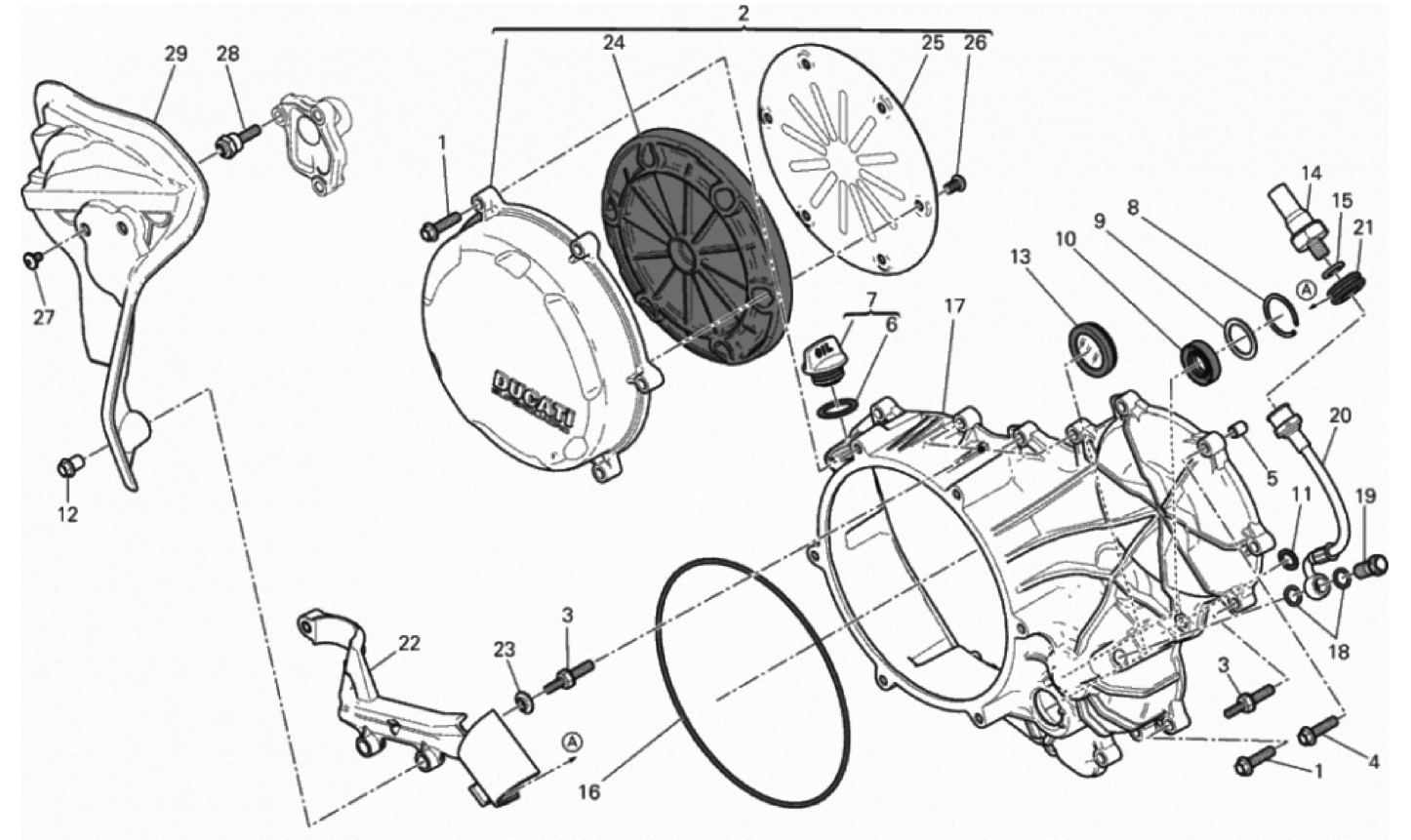 CLUTCH - SIDE CRANKCASE COVER