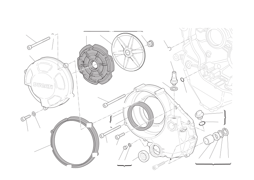 Clutch-side crankcase cover