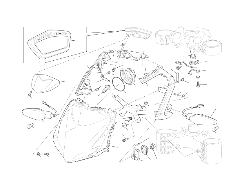 Headlight & instr. panel