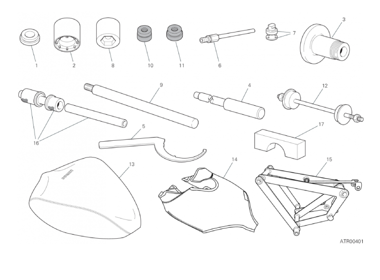 01D WORKSHOP SERVICE TOOLS (FRAME) (4/4)