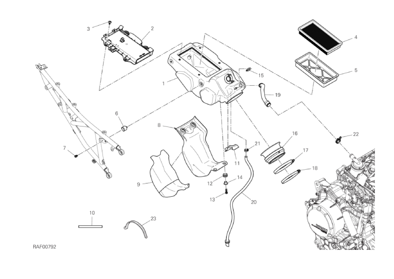 34A AIR INTAKE - OIL BREATHER (28/34)