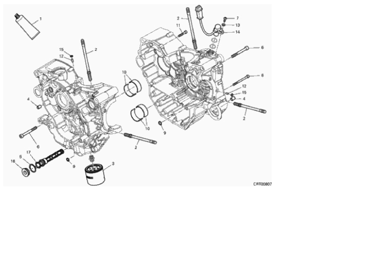 09B HALF-CRANKCASES PAIR (12/17)
