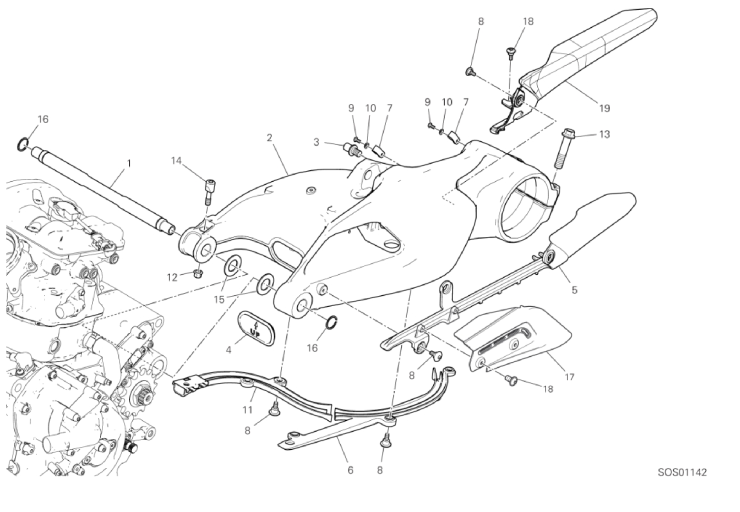 18A REAR SWINGING ARM (6/43)
