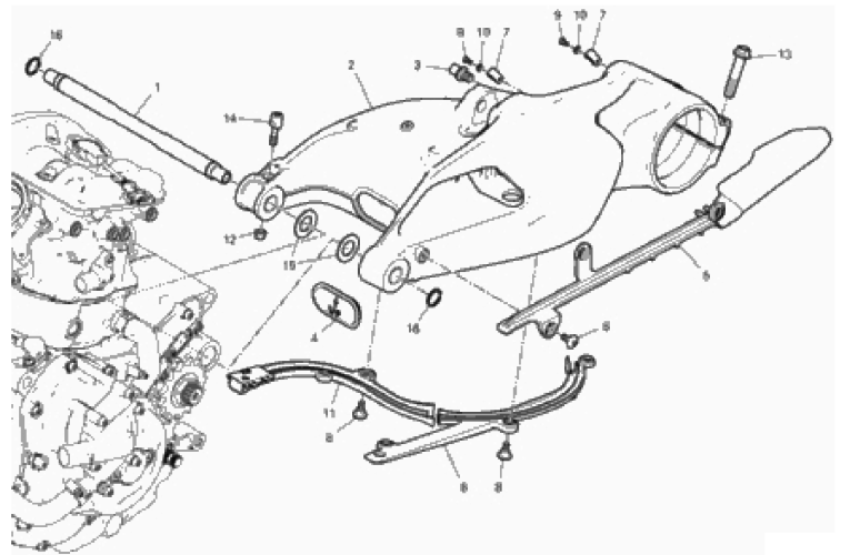 REAR SWINGING ARM (6/41)