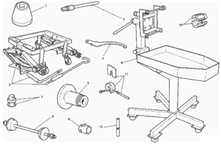 WORKSHOP SERVICE TOOLS (FRAME) 