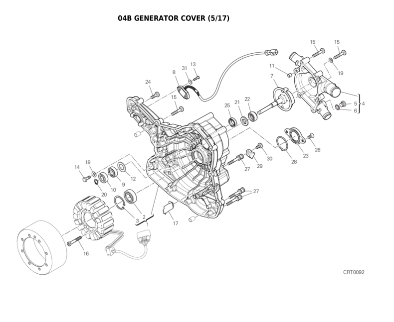 04B GENERATOR COVER (5/17)