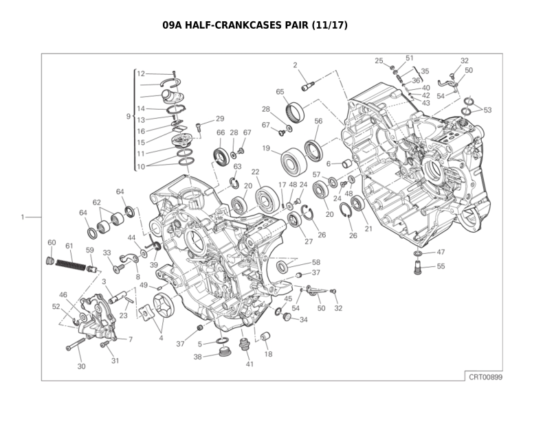 09A HALF-CRANKCASES PAIR (11/17)