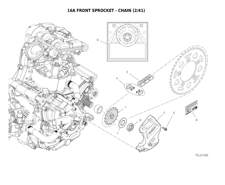 16A FRONT SPROCKET - CHAIN (2/41)