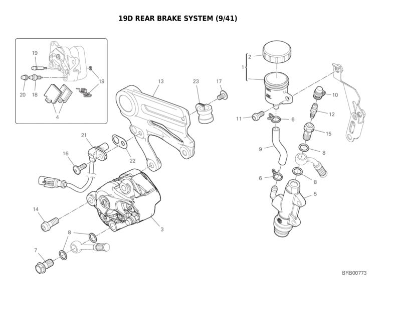 19D REAR BRAKE SYSTEM (9/41)