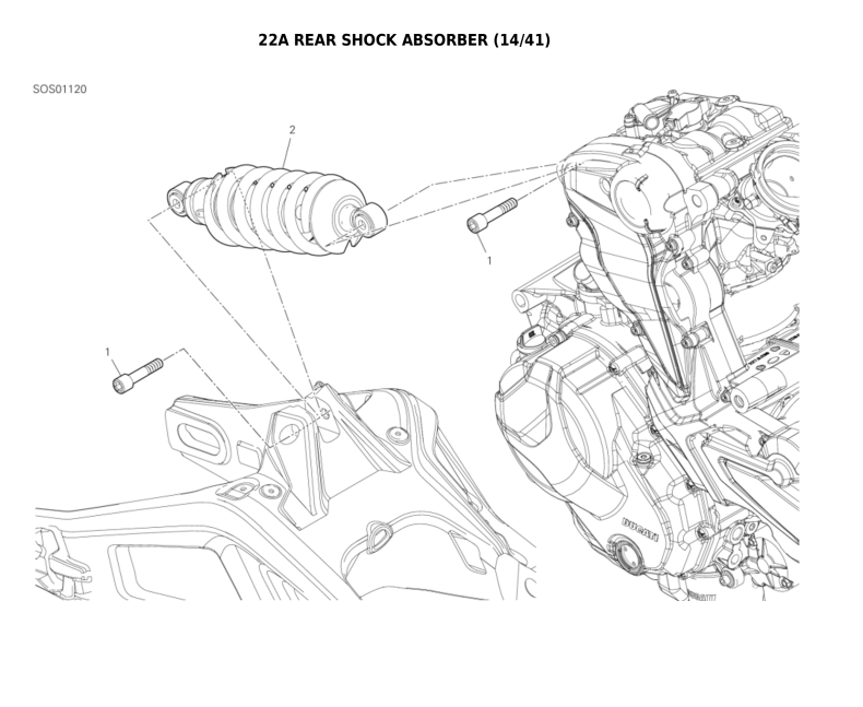 22A REAR SHOCK ABSORBER (14/41)