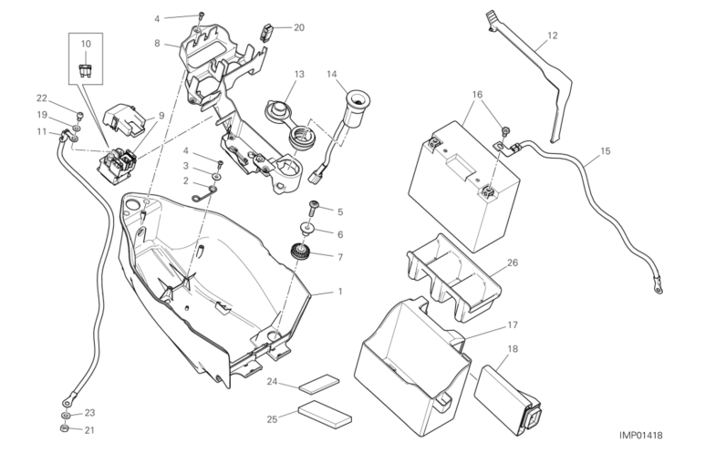 12B BATTERY HOLDER (3/9)
