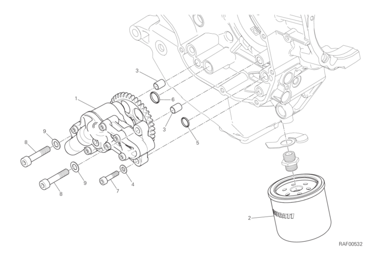 009 OIL PUMP - FILTER (7/18)