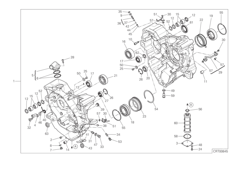 010 HALF-CRANKCASES PAIR (8/18)