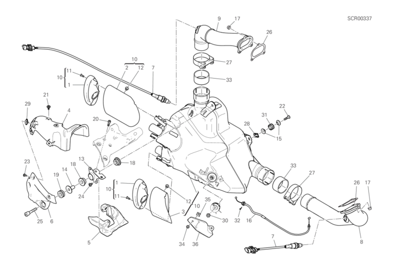 019 EXHAUST SYSTEM (3/30)