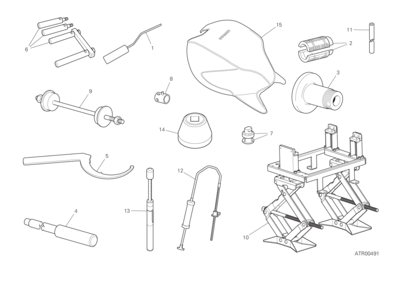 01B WORKSHOP SERVICE TOOLS, FRAME (2/3)