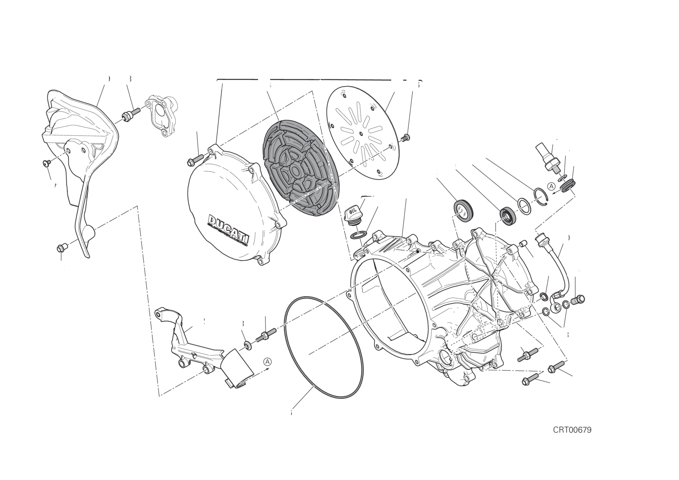 CLUTCH - SIDE CRANKCASE COVER 