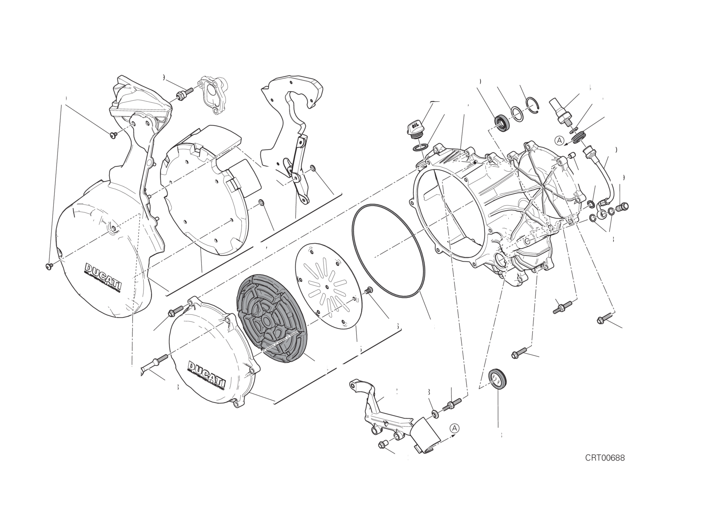 CLUTCH-SIDE CRANKCASE COVER (JAP) 