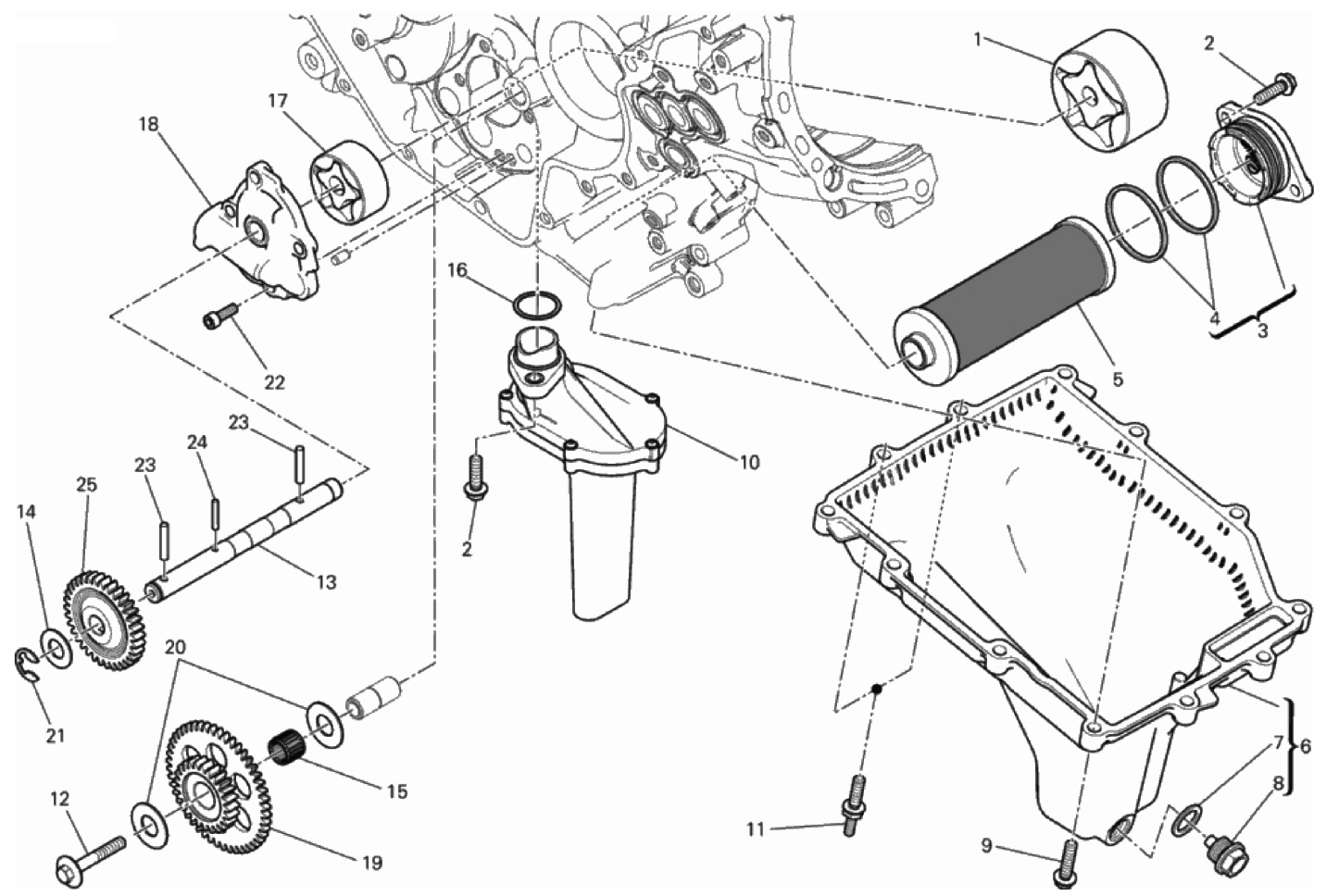 FILTERS AND OIL PUMP 