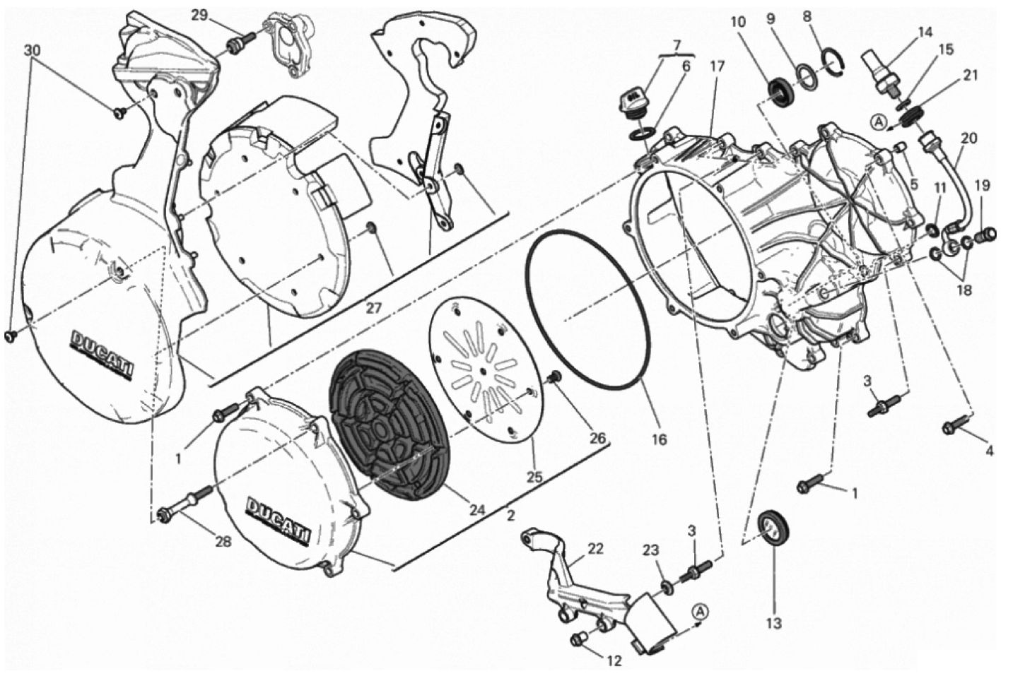 CLUTCH-SIDE CRANKCASE COVER (JAP)