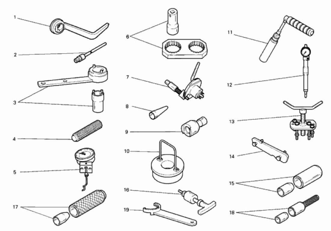 WORKSHOP SERVICE TOOLS, ENGINE II